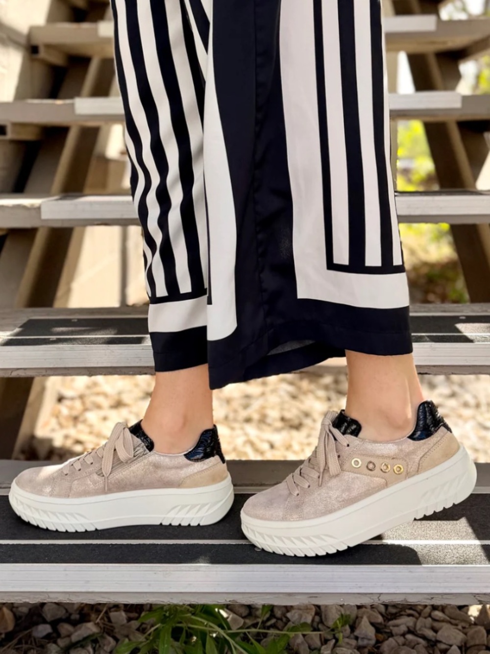 Ara Meridian Platform Sneaker in Shell